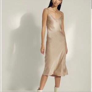 Gold Aritzia/ Wilfred slip dress